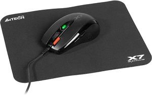 A4TECH X-7120 MOUSE + PAD GAMING COMBO BLACK