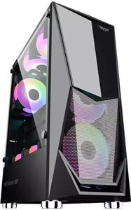 ARMAGGEDDON ATX/MATX PC CASING WITH 3XARGB FANS BLACK TRITRON1-B ARMAGGEDDON ATX/MATX PC CASING WITH 3XARGB FANS BLACK TRITRON1-B