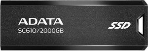 ADATA SC610 EXTERNAL SSD USB 3.2 GEN2 FLASH DRIVE 2TB SC610-2000G-CBK/RD ADATA SC610 EXTERNAL SSD USB 3.2 GEN2 FLASH DRIVE 2TB SC610-2000G-CBK/RD