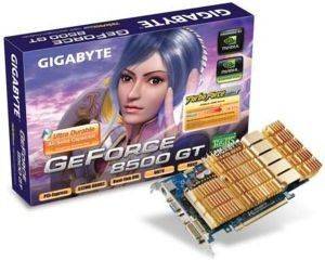 GIGABYTE GEFORCE 8500GT GV-NX85T512HP 512MB PCI-E RETAIL GIGABYTE GEFORCE 8500GT GV-NX85T512HP 512MB PCI-E RETAIL