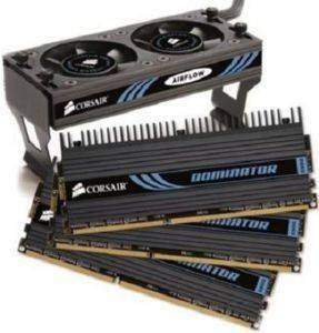 CORSAIR TR3X3G1866C9DF DHX AIRFLOW DDR3 3GB (3X1GB) PC3-14900 (1866MHZ) TRIPLE CHANNEL KIT