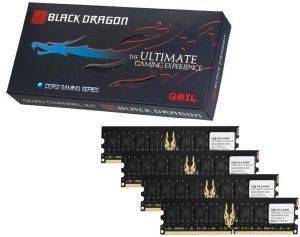 GEIL GB24GB6400C4QC DDR2 4GB (4X1GB) BLACK DRAGON PC6400 800MHZ QUAD CHANNEL KIT