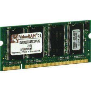 KINGSTON KVR400X64SC3A/512 SO-DIMM DDR1 512MB 400MHZ