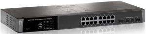 LEVEL ONE GSW-1656 16 PORT GIGABIT SWITCH WITH 4 SHARED SFP PORTS