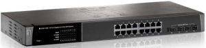 LEVEL ONE GSW-1656 16 PORT GIGABIT SWITCH WITH 4 SHARED SFP PORTS LEVEL ONE GSW-1656 16 PORT GIGABIT SWITCH WITH 4 SHARED SFP PORTS