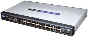 LINKSYS SRW224G4 24-PORT 10/100 + 4-PORT WEBVIEW GIGABIT SWITCH