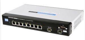 LINKSYS SRW2008MP 8-PORT MANAGED GIGABIT SWITCH WITH WEBVIEW AND MAXIMUM POE