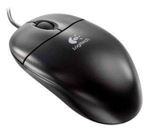 LOGITECH S96 OPTICAL WHEEL MOUSE BLACK