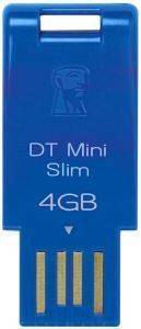 KINGSTON DTMSB/4GB DATA TRAVELLER MINI SLIM BLUE