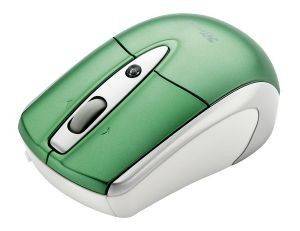 TRUST RETRACTABLE LASER MINI MOUSE FOR MAC GREEN