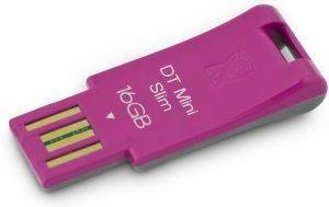 KINGSTON DTMSN/16GB DATA TRAVELER MINI SLIM PINK