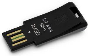 KINGSTON DTMS/16GB DATA TRAVELER MINI SLIM BLACK