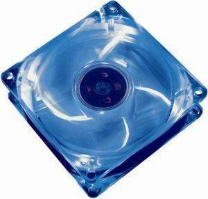 AKASA AK-170CB-4BLS 80MM CRYSTAL BLUE FAN WITH 4 BLUE LEDS