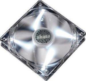 AKASA AK-FN054 QUIET 8CM PEARL WHITE LED FAN