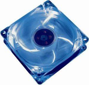 AKASA AK-170CB-4BLBSC 80MM CRYSTAL BLUE BALL BEARING W/4 LED-RPM CONTROL AKASA AK-170CB-4BLBSC 80MM CRYSTAL BLUE BALL BEARING W/4 LED-RPM CONTROL