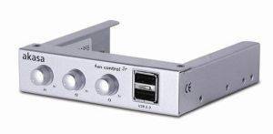 AKASA AK-FC-06-SL SILVER FAN CONTROLLER JUNIOR AKASA AK-FC-06-SL SILVER FAN CONTROLLER JUNIOR