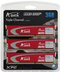 ADATA 3GB (3X1GB) DDR3 PC3-10600 1333MHZ TRIPLE CHANNEL KIT