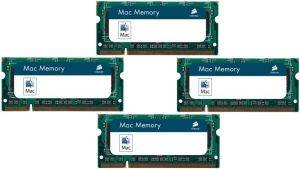 CORSAIR VSA4GSDSKIT1066 4GB (2X2GB) SO-DIMM DDR3 MAC MEMORY PC8500 1066MHZ DUAL CHANNEL KIT CORSAIR VSA4GSDSKIT1066 4GB (2X2GB) SO-DIMM DDR3 MAC MEMORY PC8500 1066MHZ DUAL CHANNEL KIT