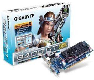 GIGABYTE GEFORCE 9400GT CUDA GV-N94TOC-512I 512MB PCI-E RETAIL