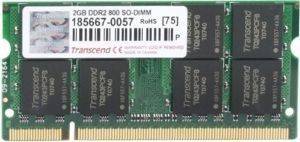 TRANSCEND JM800QSU-2G 2GB SO-DIMM DDR2 PC2-6400 800MHZ