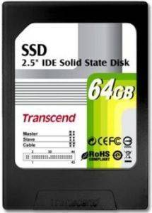 TRANSCEND TS64GSSD25-M SOLID STATE 2.5\'\' 64GB MLC IDE BLACK TRANSCEND TS64GSSD25-M SOLID STATE 2.5\'\' 64GB MLC IDE BLACK