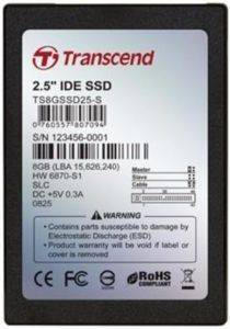 TRANSCEND TS128GSSD25S-M SOLID STATE 2.5\'\' 128GB MLC SATA BLACK