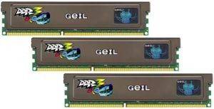 GEIL GV36GB1600C8TC DDR3 6GB (3X2GB) PC3-12800 1600MHZ TRIPLE CHANNEL KIT