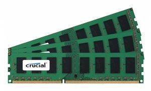 CRUCIAL CT3KIT12864BA1339 3GB (3X1GB) PC3-10600 1333MHZ TRIPLE CHANNEL KIT