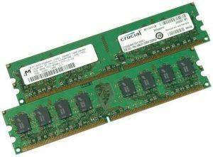 CRUCIAL CT2KIT25664AA1067 4GB (2X2GB) DDR2 PC2-8500 1066MHZ DUAL CHANNEL KIT
