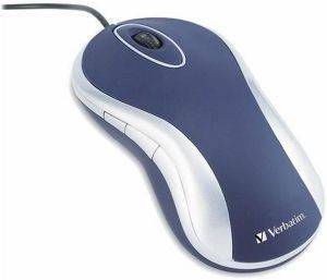 VERBATIM OPTICAL DESKTOP MOUSE BLUE SILVER