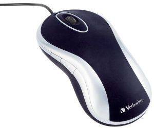 VERBATIM OPTICAL DESKTOP MOUSE BLACK SILVER