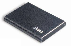 AKASA AK-IC009-BK ELITE LEATHER FINISH ALUMINIUM ENCLOSURE FOR 2.5\