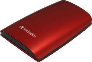 VERBATIM 320GB 2.5\'\' PORTABLE COLOUR EDITION RED HARD DRIVE USB 2.0