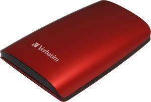 VERBATIM 320GB 2.5\'\' PORTABLE COLOUR EDITION RED HARD DRIVE USB 2.0 VERBATIM 320GB 2.5\'\' PORTABLE COLOUR EDITION RED HARD DRIVE USB 2.0