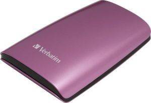 VERBATIM 320GB 2.5\'\' PORTABLE COLOUR EDITION PINK HARD DRIVE USB 2.0