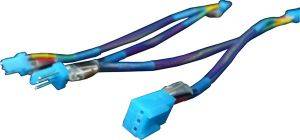 AC RYAN ACR-CB0496 3PIN FAN QUAD-SPLITTER 5XUVLED UV BLUE AC RYAN ACR-CB0496 3PIN FAN QUAD-SPLITTER 5XUVLED UV BLUE