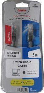 HAMA 39804 UTP PATCH CABLE CAT 5E 5M HAMA 39804 UTP PATCH CABLE CAT 5E 5M