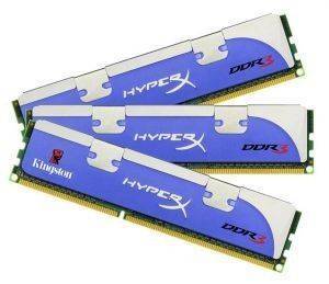 KINGSTON KHX1600C8D3K3/3GX DDR3 3GB (3X1GB) PC12800 1600MHZ HYPERX TRIPLE CHANNEL KIT