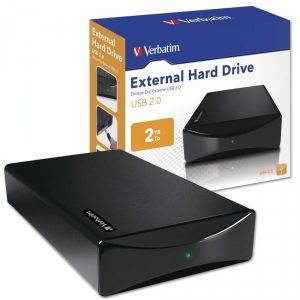 VERBATIM 2TB 3.5\'\' EXTERNAL HARD DRIVE USB 2.0