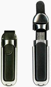 SUPERTALENT DL-16GB 16GB USB2.0 LEATHER FLASH DRIVE BLACK