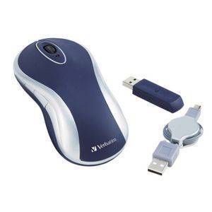 VERBATIM WIRELESS LASER DESKTOP MOUSE BLUE