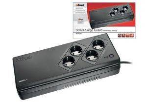 TRUST PW-5060S 600VA UPS WITH 4PORT SURGE GUARD