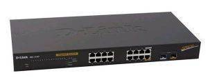 D-LINK DGS-1216T WEB SMART 16PORT 10/100/1000+2 COMBO SFP SWITCH