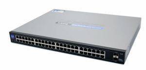 LINKSYS SLM2048 48-PORT 10/100/1000 GIGABIT SMART SWITCH WITH 2 COMBO SFPS