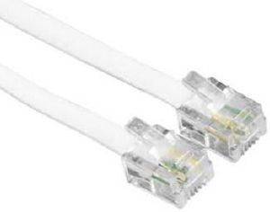 HAMA 44935 TELEPHONE CONNECTION CABLE 6P4C (RJ12) WHITE 3M