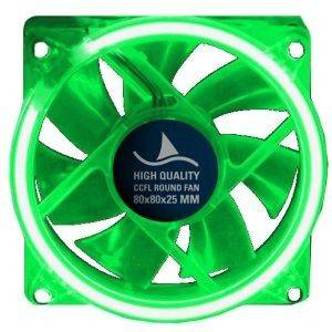 SHARKOON CCFL ROUND FAN GREEN 80MM