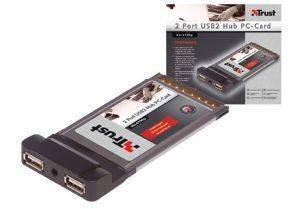 TRUST HU-6100P 2 PORT USB2 HUB PC-CARD