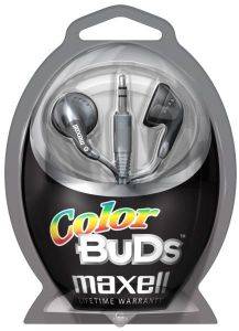 MAXELL BUDZ HEADPHONES SILVER MAXELL BUDZ HEADPHONES SILVER