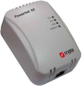 CRYPTO POWERNET 85 POWERLINE ADAPTER 85MBPS