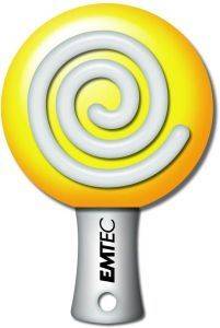EMTEC 8GB M300 LOLLIPOP LEMON YELLOW EMTEC 8GB M300 LOLLIPOP LEMON YELLOW